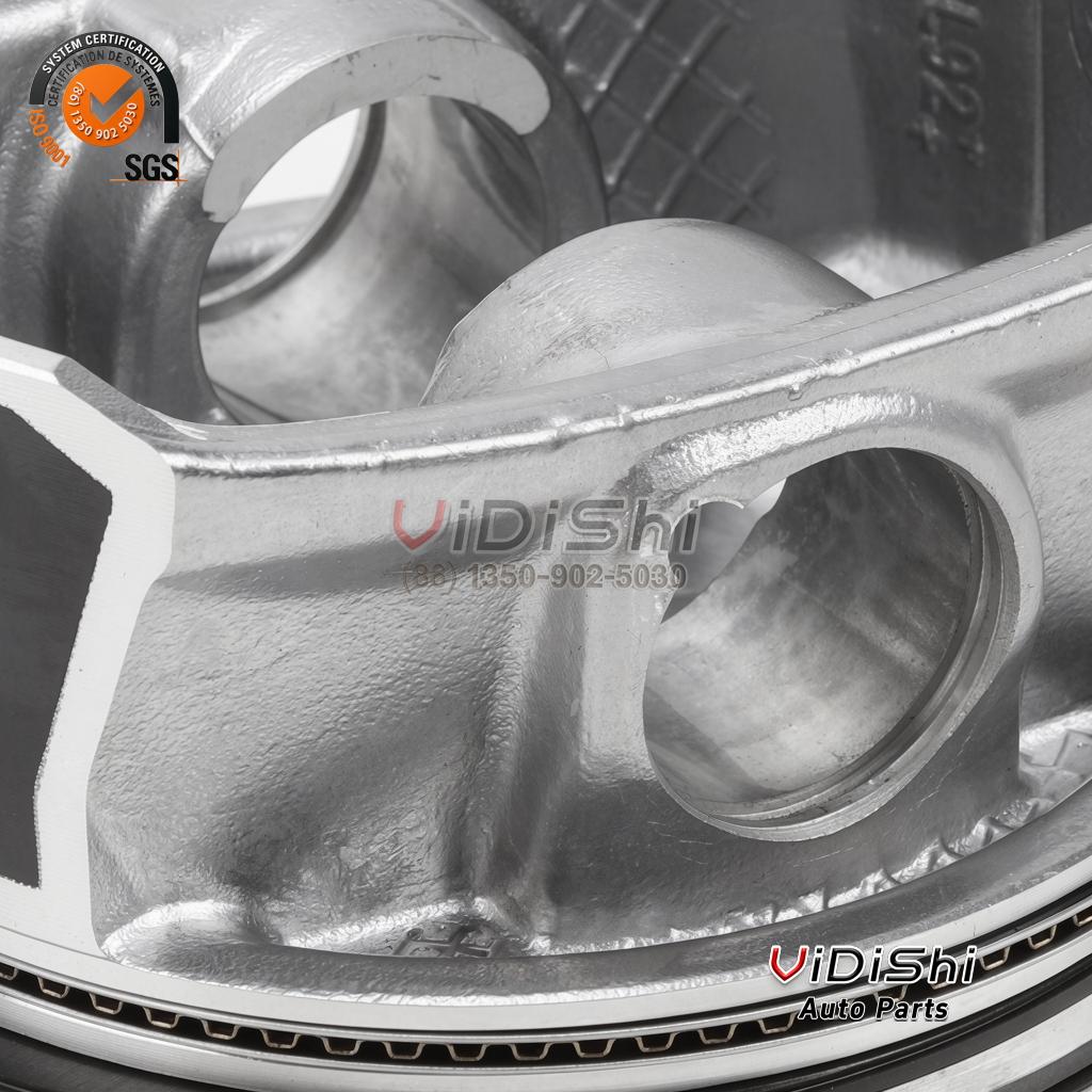 Piston Kit 03C107065AQ Replacement for 1.4 TSI (CAVA 2 VW 1.4 TSI piston inner dome and pin boss close-up casting detail