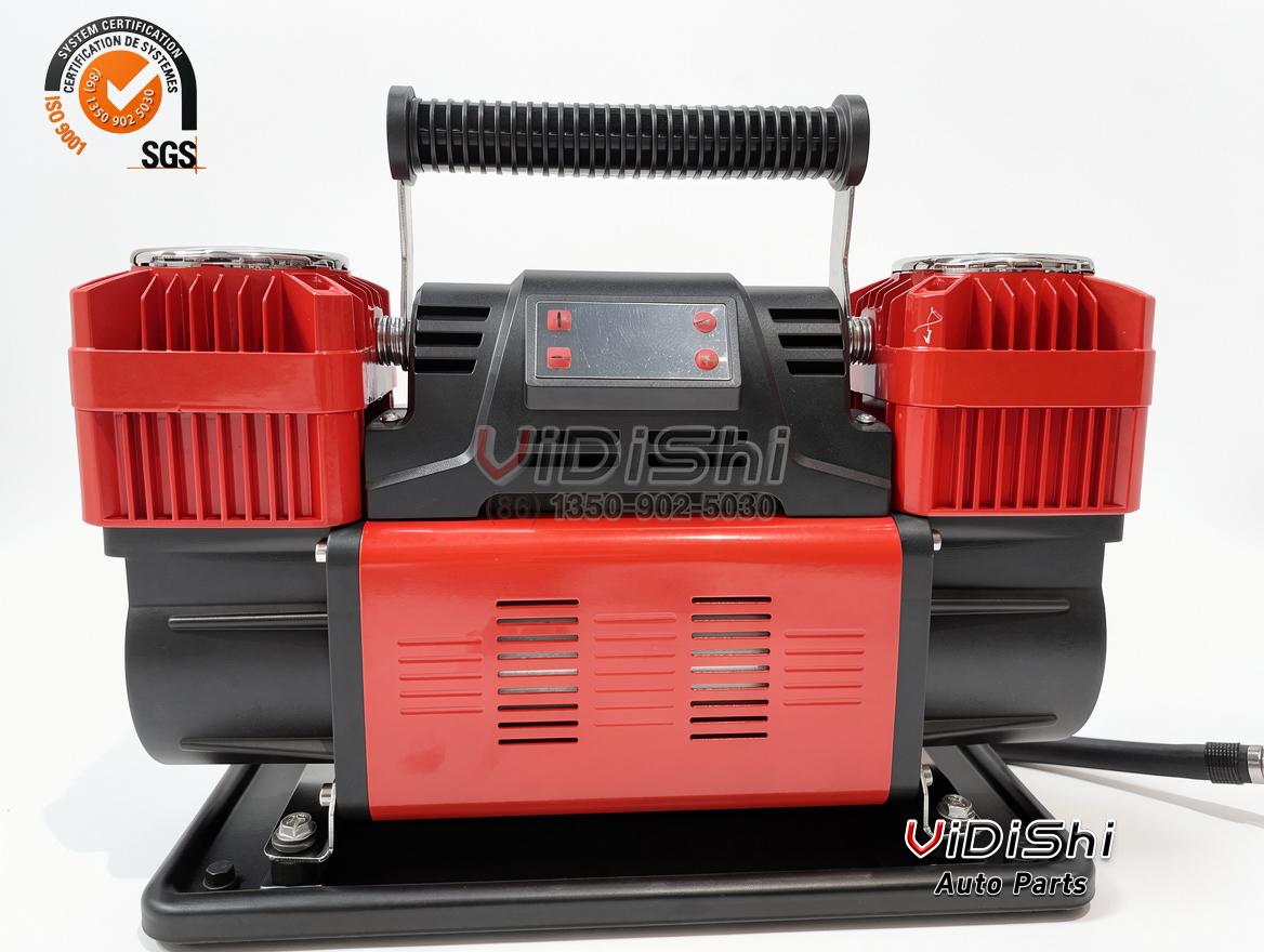 300L/min digital display heavy duty tire inflator front view with control panel
