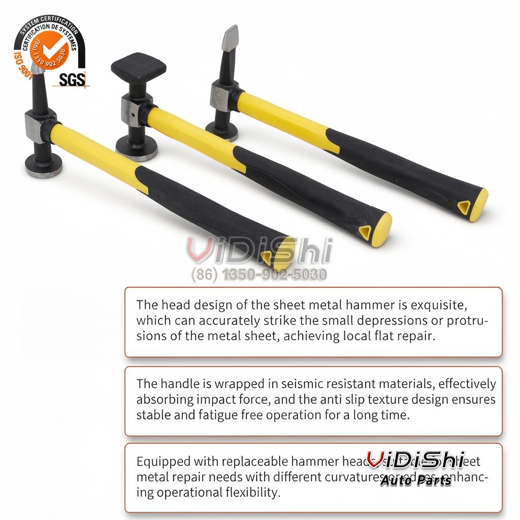 All Products 7 Three hammers laid side by side showing the face and handle profiles
