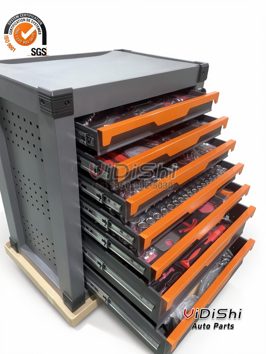 All Products 11 Cabinet with the drawers open showing the drawer runners and tray depth
