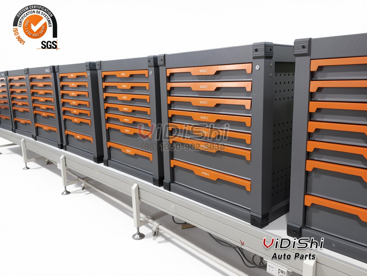 All Products 8 A row of cabinets on a workshop floor showing the cabinet family