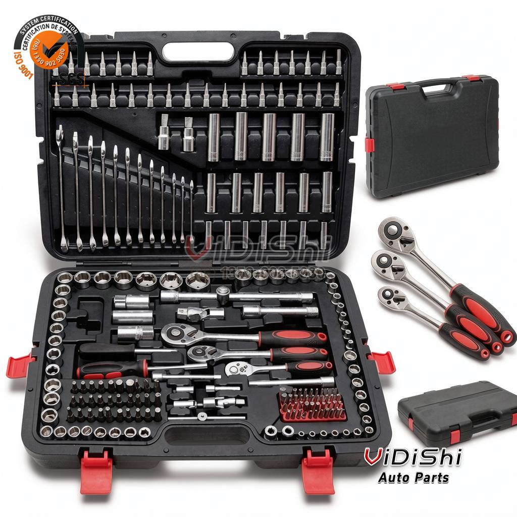 All Products 6 Open case with the ratchets and extensions laid in the lid tray