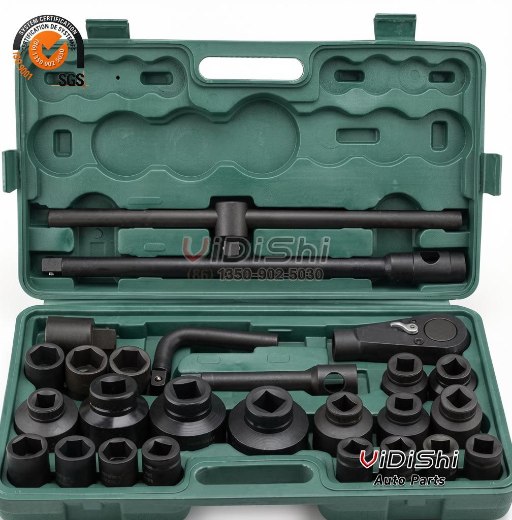 All Products 7 Open case showing the full socket and ratchet layout