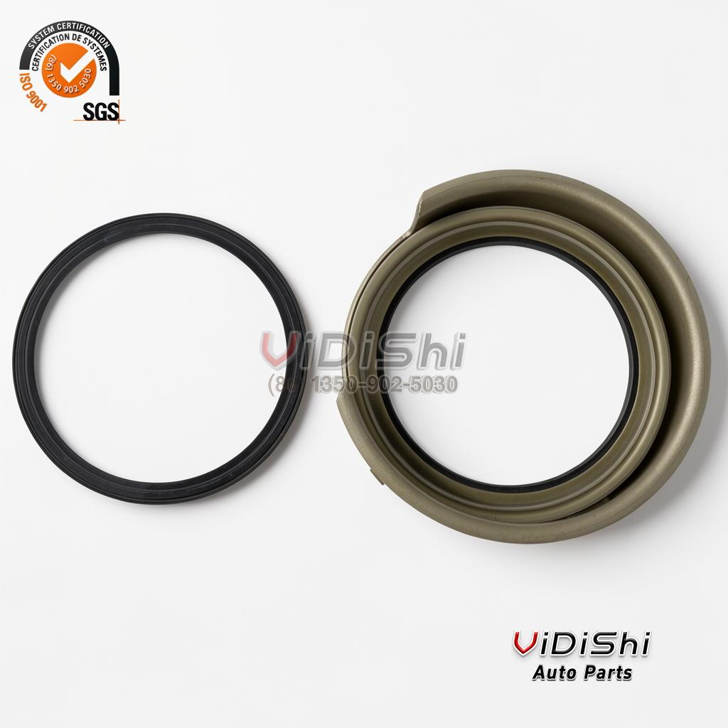 Transmission Piston Kit U760E0013AM Replacement for U760 2 Two transmission pistons side by side with a separate O-ring