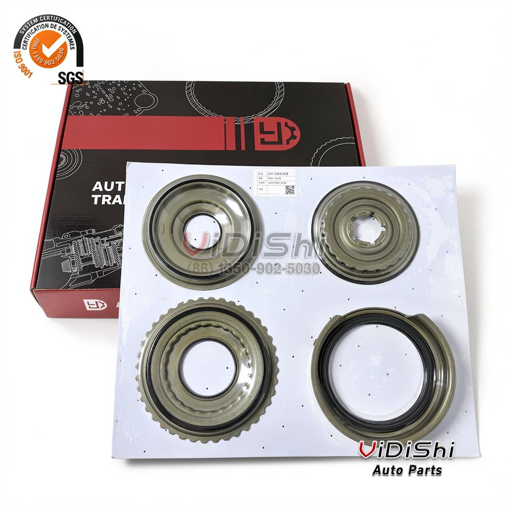 Transmission Piston Kit U760E0013AM Replacement for U760 6 Close-up of a black sealing ring and a piston sealing surface