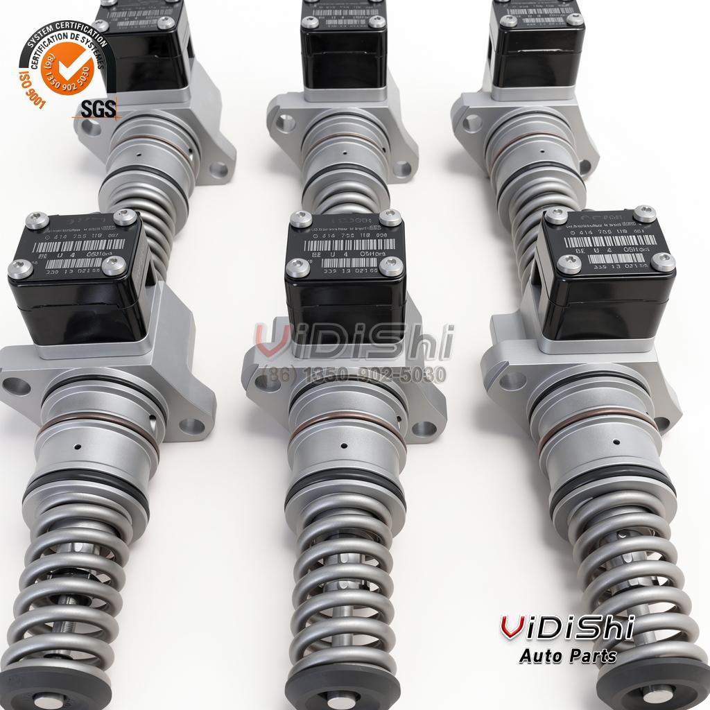All Products 10 0414755018 unit pumps in a matched set of six with identical nameplates