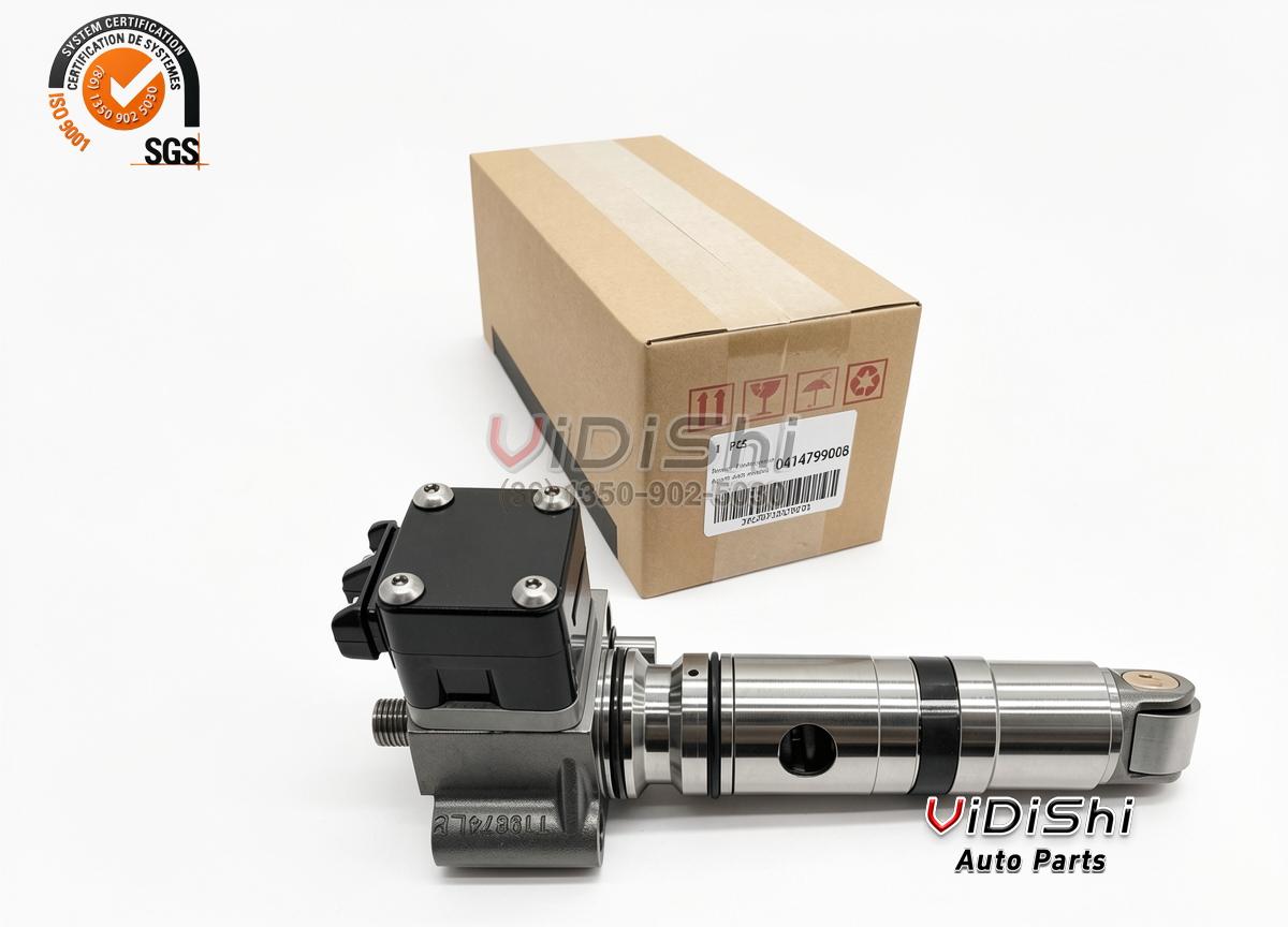 0414755018 PLD Unit Pump for Liebherr D934 D936 and Deutz 1013 6 0414755018 unit pump beside its plain export carton with printed label
