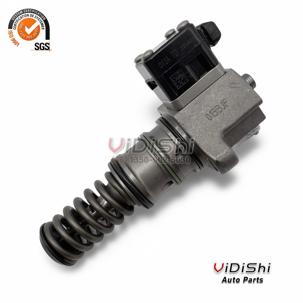 All Products 8 0414755018 unit pump cast housing with marked solenoid cover and hex fitting