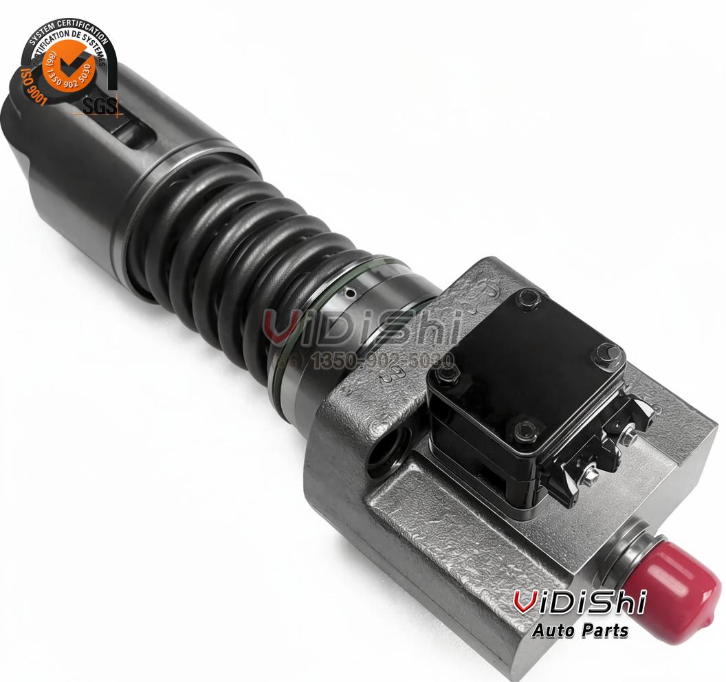 All Products 9 184A215237P5 unit pump cast housing side with connector latches and red capped outlet