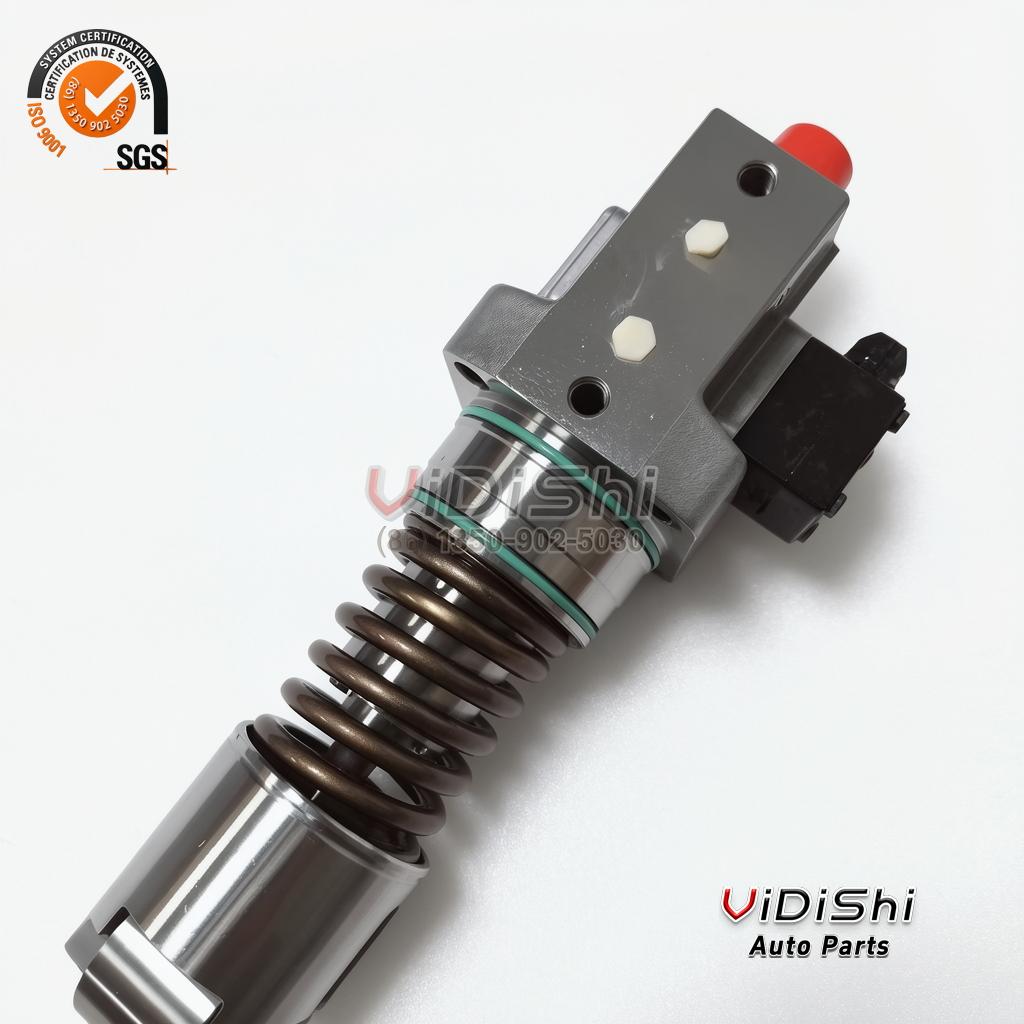 All Products 8 The solenoid end of a 84E901259G5 unit pump with the black connector block and two blanking plugs on the flange