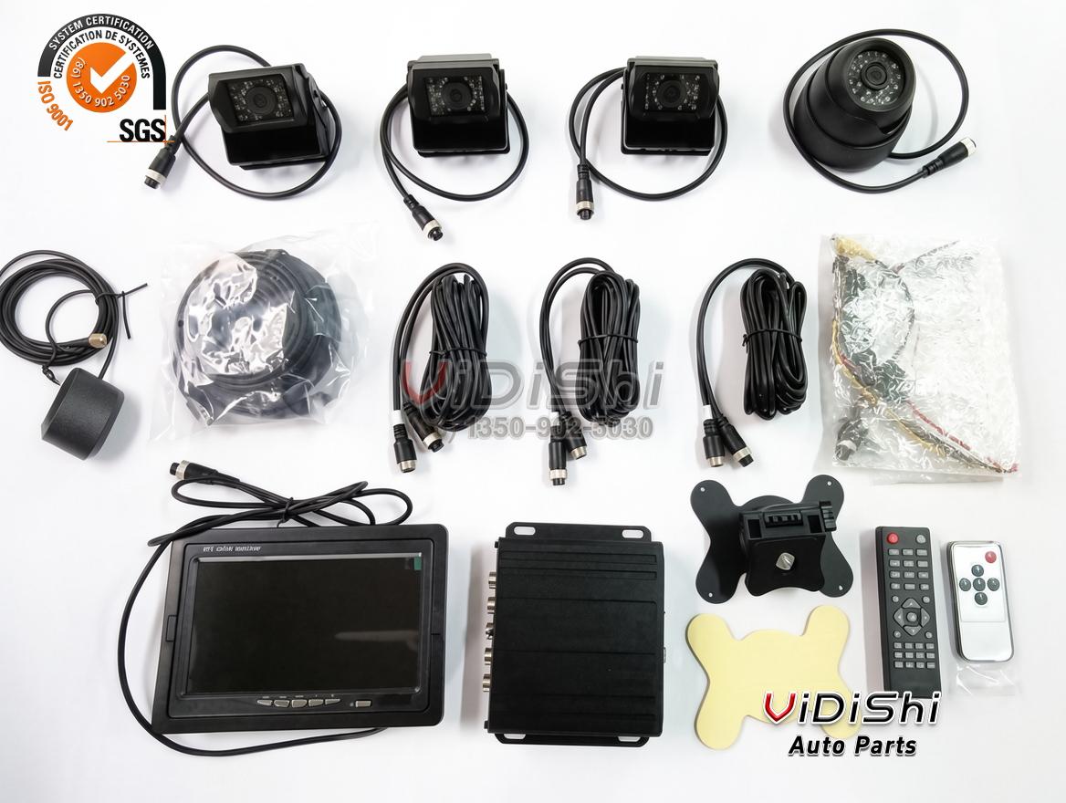 All Products 10 K-FOX KD-898 24V Truck 360 Camera System with DVR and Monitor protection features