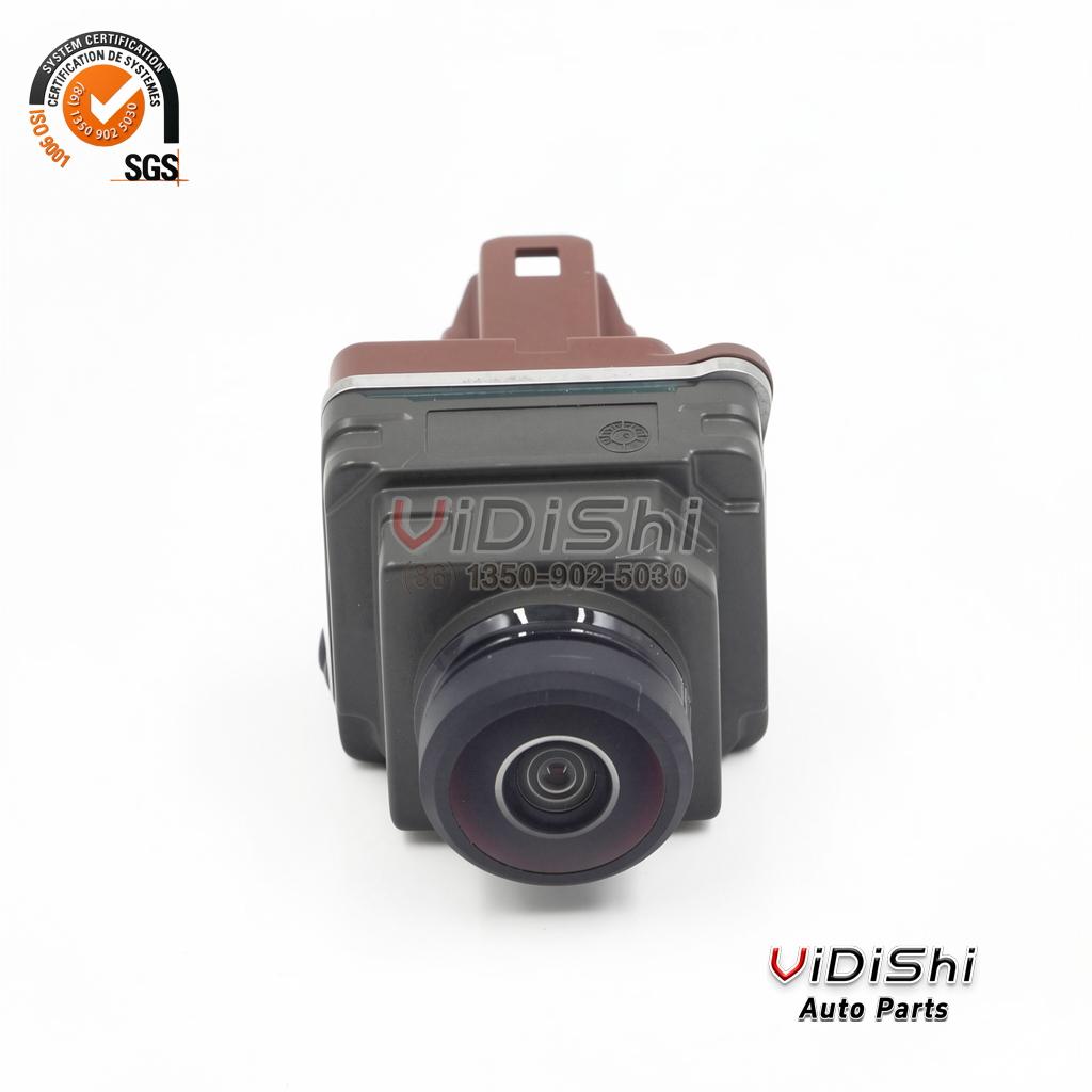 Rear view camera body with the round lens facing forward
