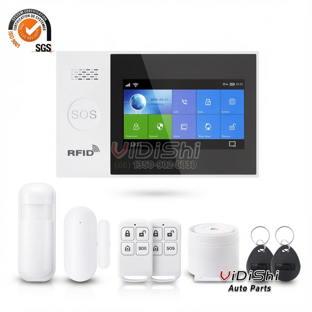Alarm System Best Price Multi Language for security systems 2 Vidishi Auto Alarm System side view