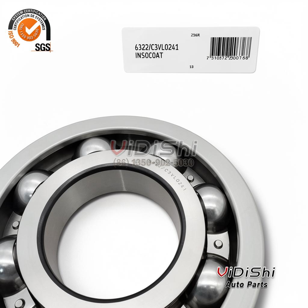 All Products 12 Insulated Deep Groove Ball Bearing Outer Ring Insulation 6322/C3VL0241 for Railway Traction Motor gallery view