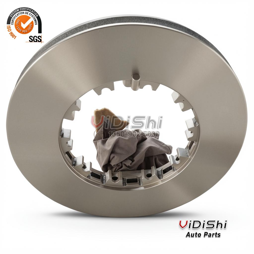 OE Replacement Brake Disc Rotor Air 1387439 for DAF 3 Brake Disc 1387439 installed view