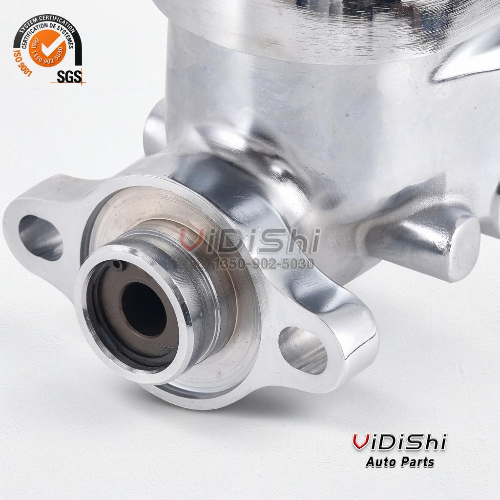 Brake Master Cylinder Chrome Smooth Top for GM A, B, E body street rod 3 Vidishi Auto Brake Master Cylinder installed view
