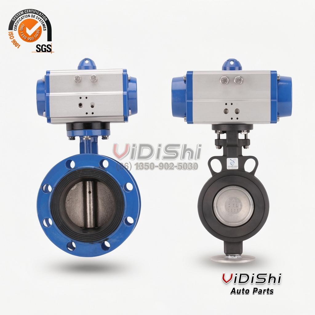 Vidishi Auto Butterfly Valve front view