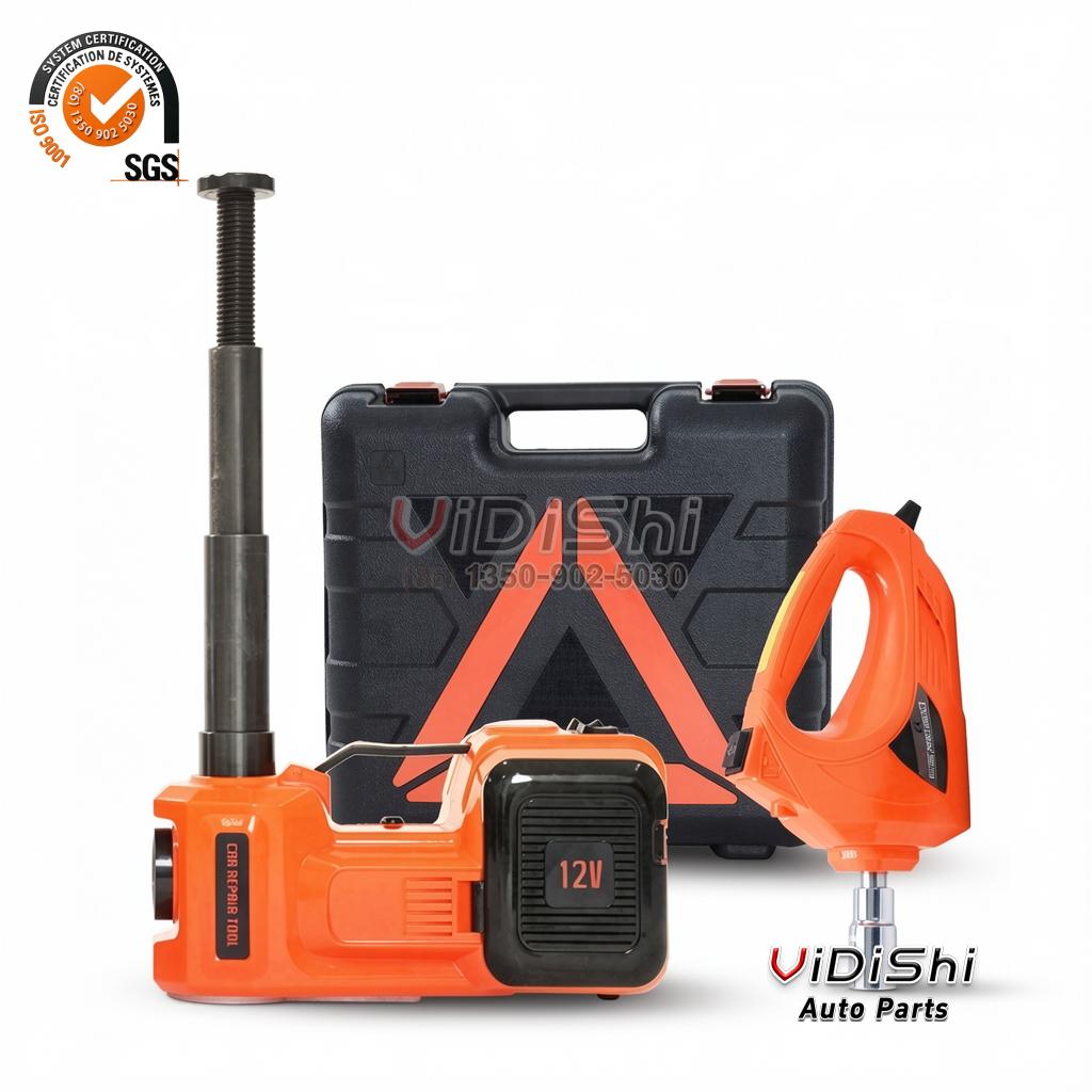 All Products 10 3 in 1 12V 5 Ton Electric Car Hydraulic Jack with Air Pump and Electric Impact Wrench, for Tire Change gallery view