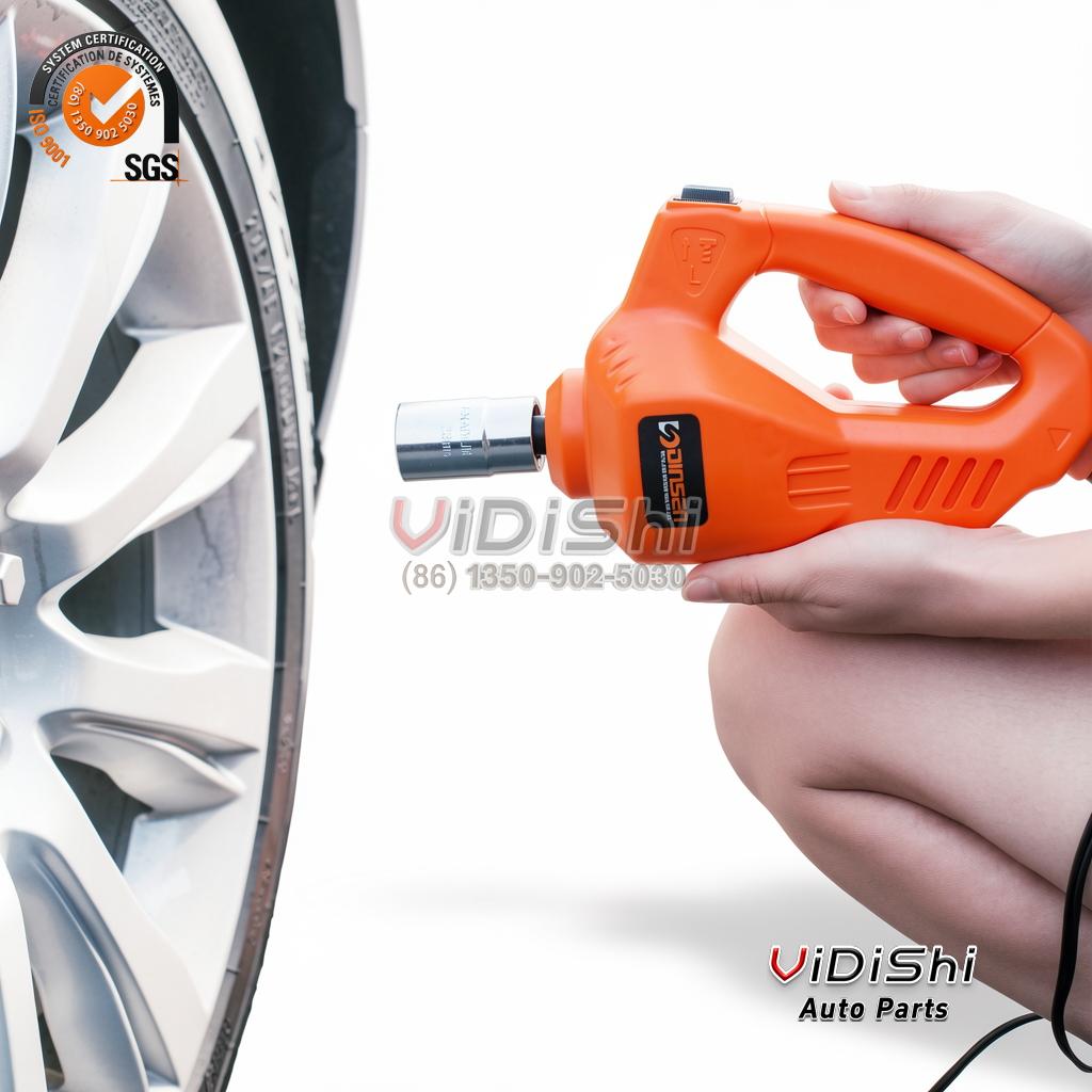 Multifunctional 3 in 1 Car ELectric Jack DC12V 5T Compressor Wrench Vehicle Tools Emergency Tool Kit front view