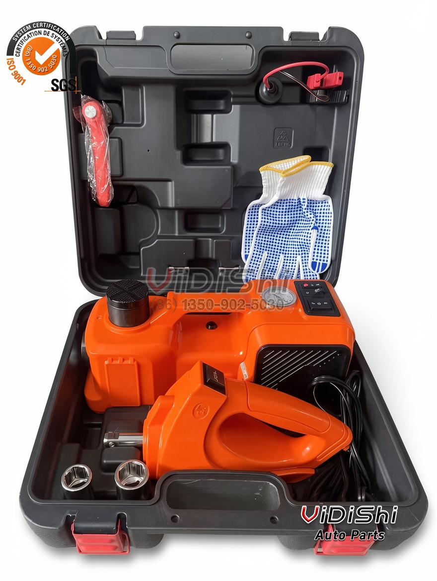 All Products 11 Multifunctional 3 in 1 Car ELectric Jack DC12V 5T Compressor Wrench Vehicle Tools Emergency Tool Kit gallery view