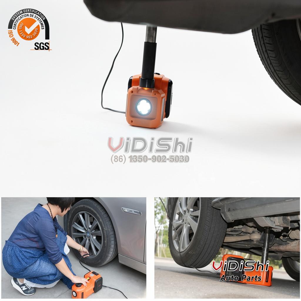 All Products 13 New Product 5 Ton Electric Car Jack With Air Pump 12v Electric Hydraulic Car Jack Kit Set for Tire Change and Road Emergency gallery view