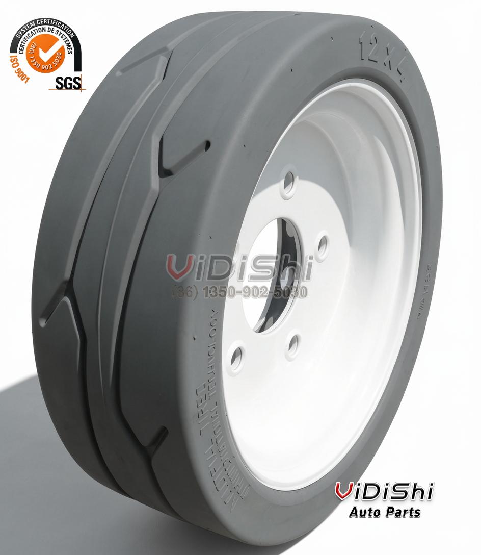 Scissor Lift Used 2.00-8 12x4 Solidl Tires for Platform Skyjack 12x4 Without Brake front view