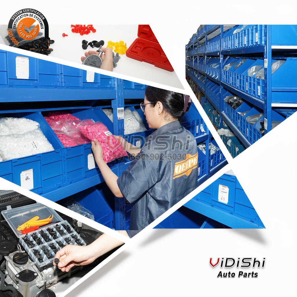QGC-A019 Clip Retainer 1000 pcs for fender liners 3 Vidishi Auto Clip Retainer installed view