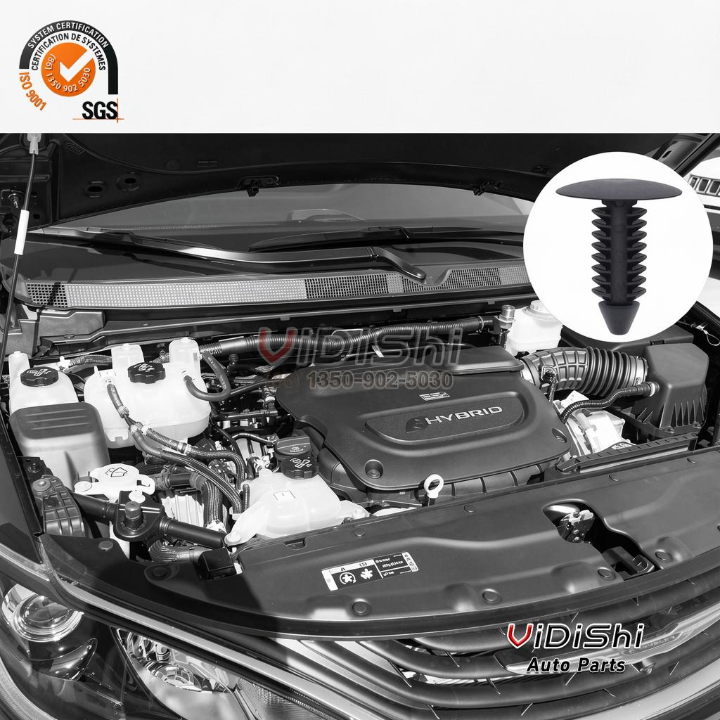 QGC-C135 Clip Retainer Wholesale Stock QEEPEI for fender liners 4 Vidishi Auto Clip Retainer detail view