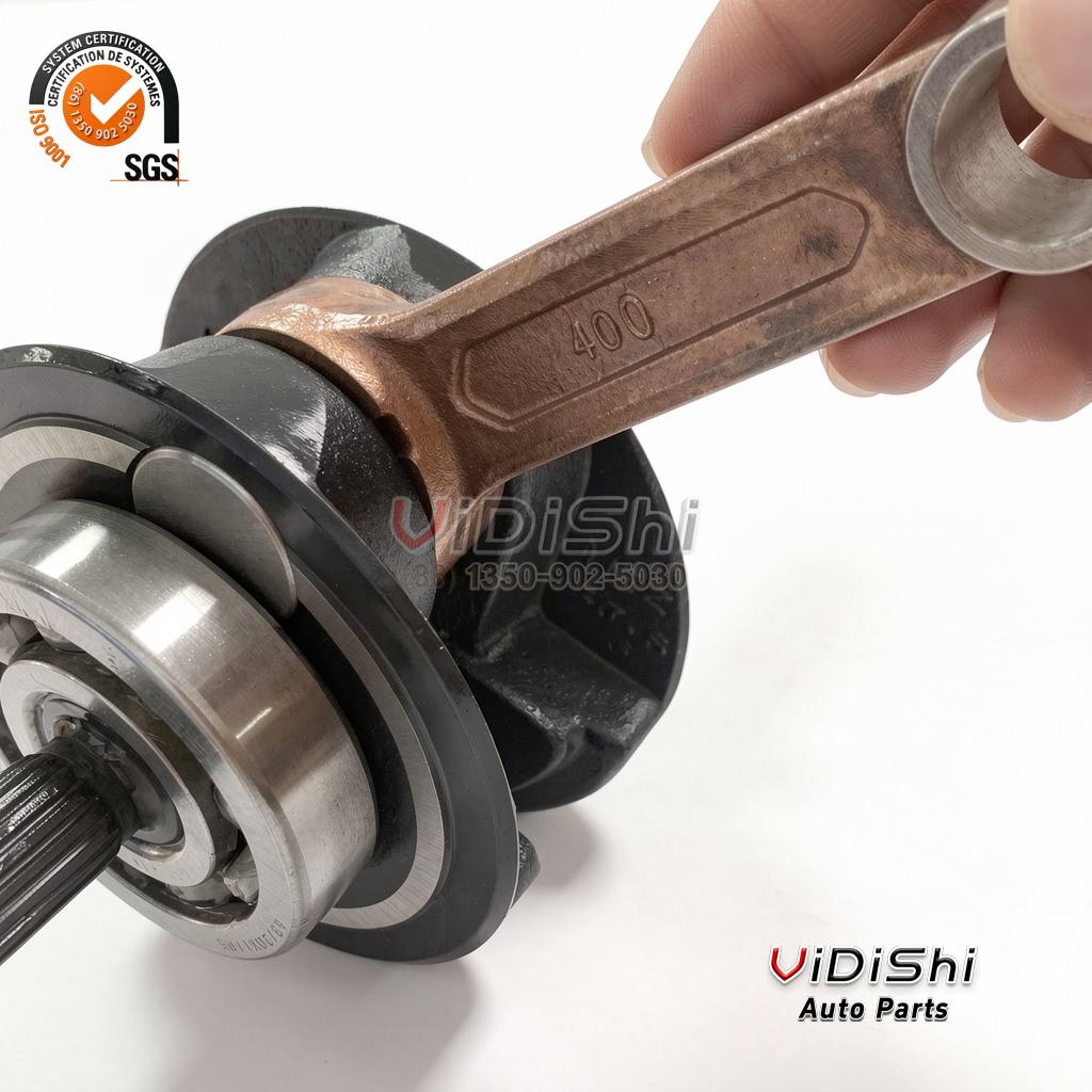 250cc to 400cc CG400 Racing Crankshaft Motorcycle Crank Stroke 72mm CG 400 Modified Crankshaft Assembly front view