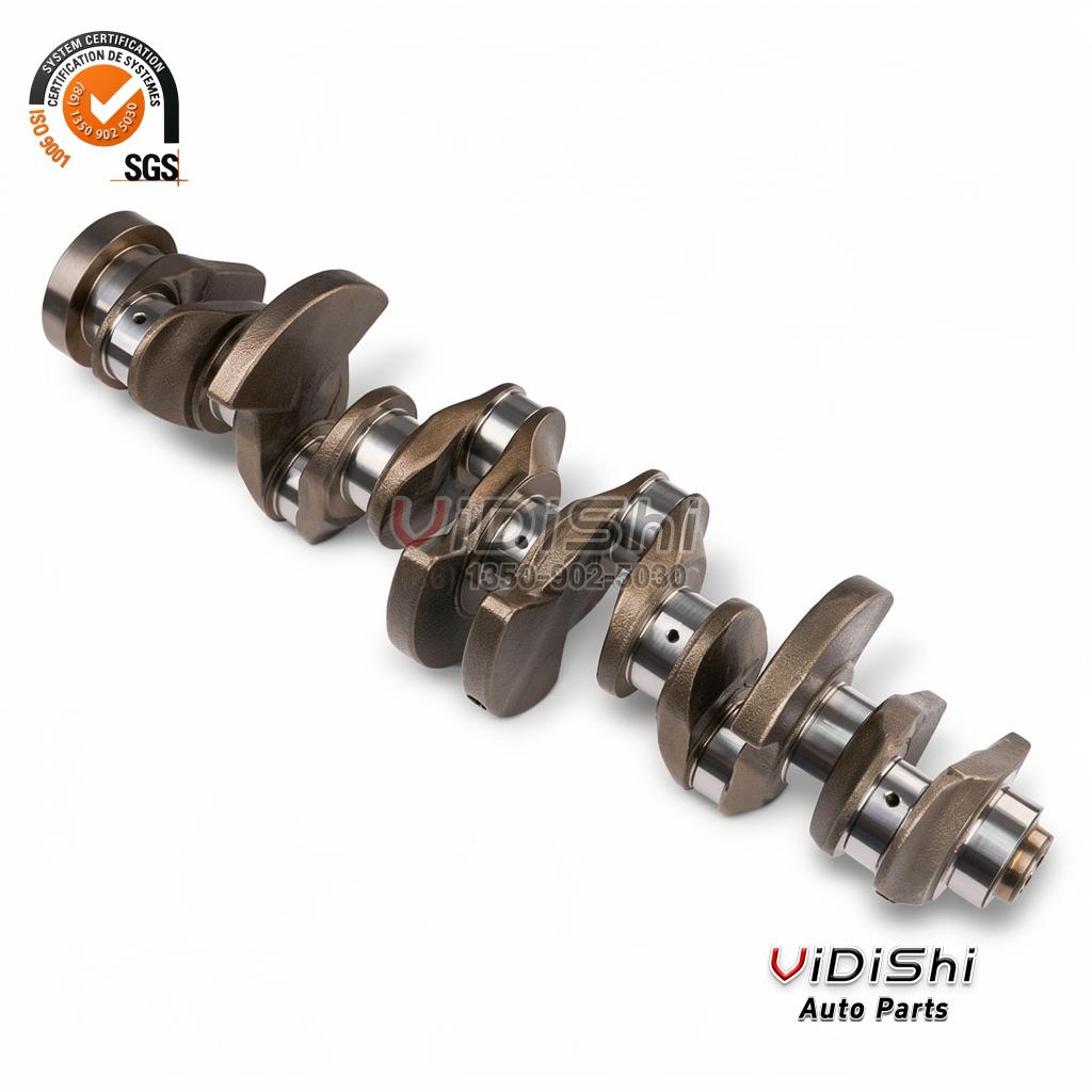For BMW N20 / N47 / N55 / N57 / N63 / N12 / N46 / B48 / B58 / N54 / N52/B38/B37 Crankshaft in STOCK Engine Crankshaft front view