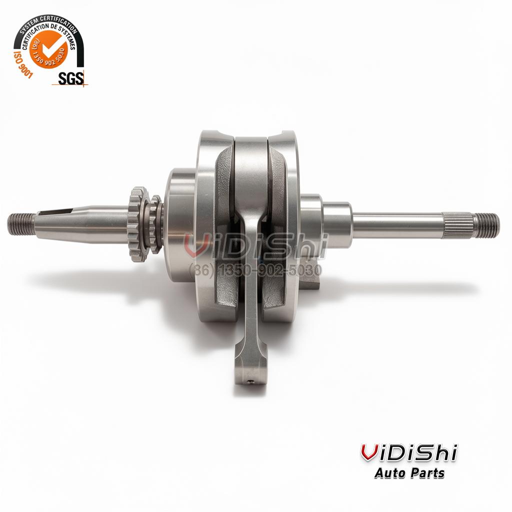 PCX160 Lead125 Giorno125 Crankshaft +6mm +10mm +14mm Stroke PCX 160 Crankshafts for Honda 70mm Piston Forged Rod 15mm Pin front view