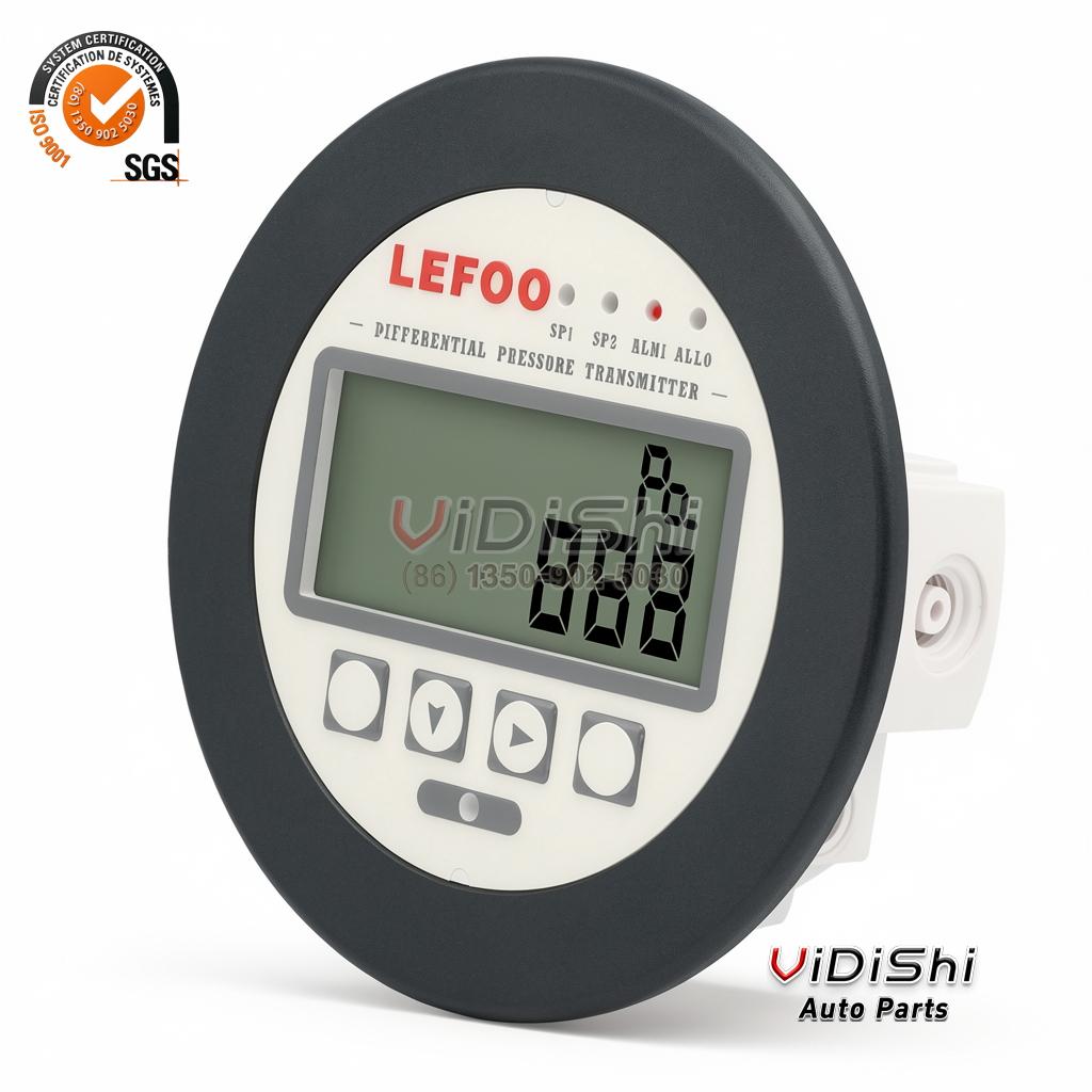 LEFOO Differential Pressure Transmitter Acoustooptic Alarm with Sensitive Pressure Response Imported Micro-pressure Core Body front view