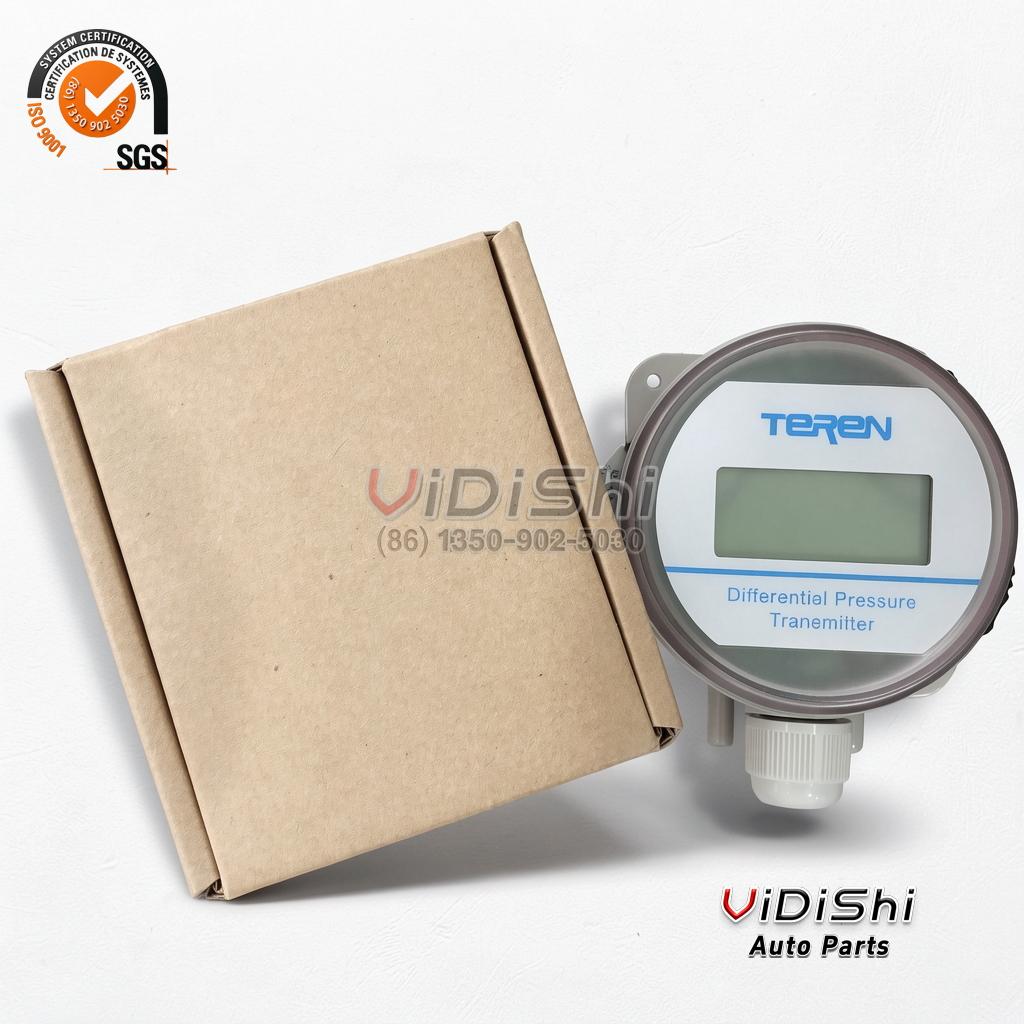 DPTN Differential Pressure Transmitter 25Pa for Fan/blower/filter/furnace Draft/orifice Plate front view