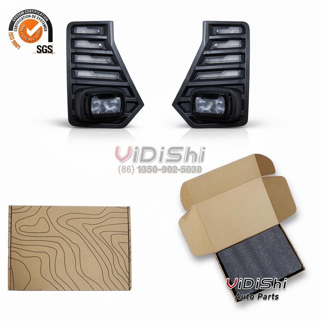 All Products 9 FogLight on vehicle view of ApexRide LED Daytime Running Lights Front Fog Light