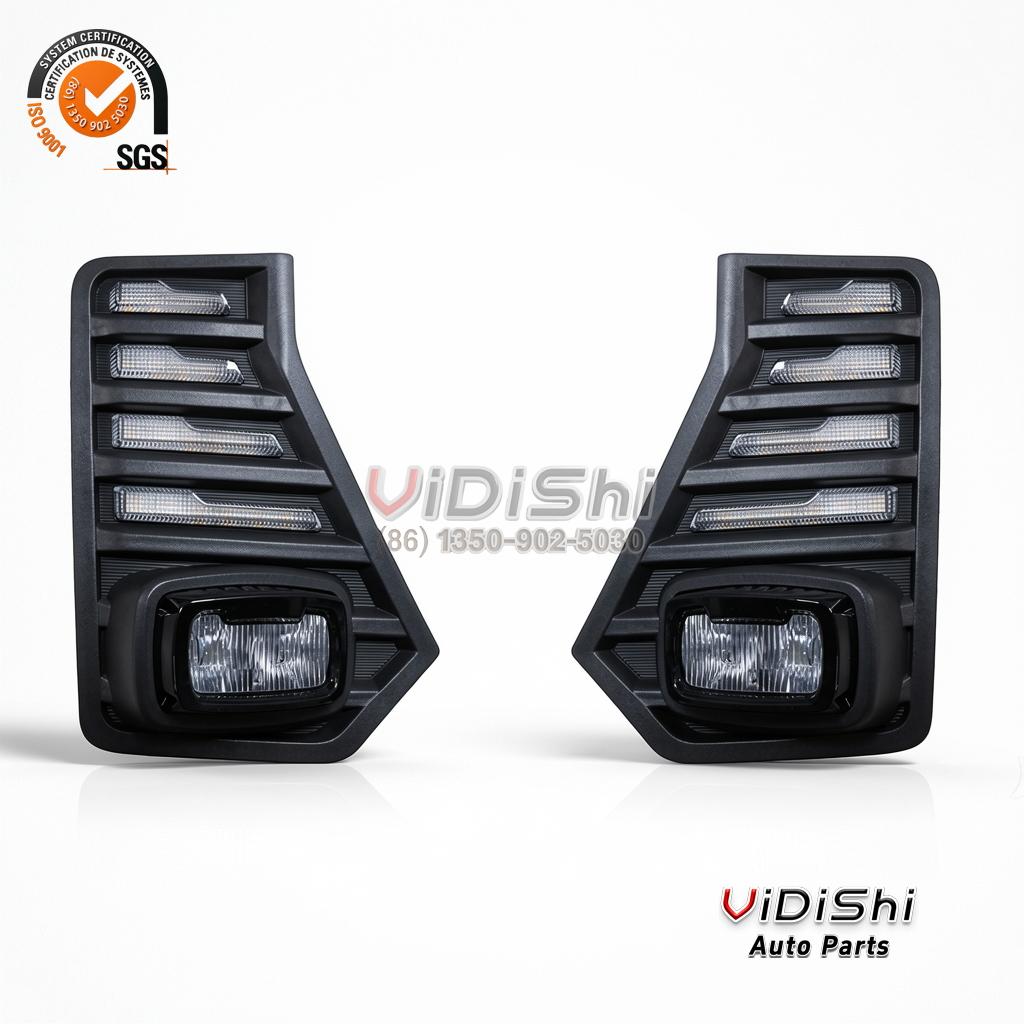 All Products 8 FogLight beam pattern view of Spedking LED Daytime Running Lights Front Fog Light