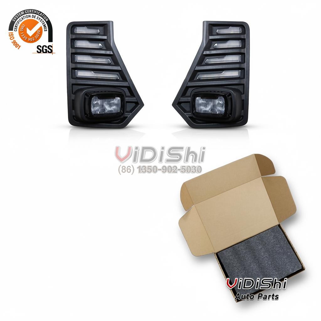 FogLight front view view of Spedking LED Daytime Running Lights Front Fog Light