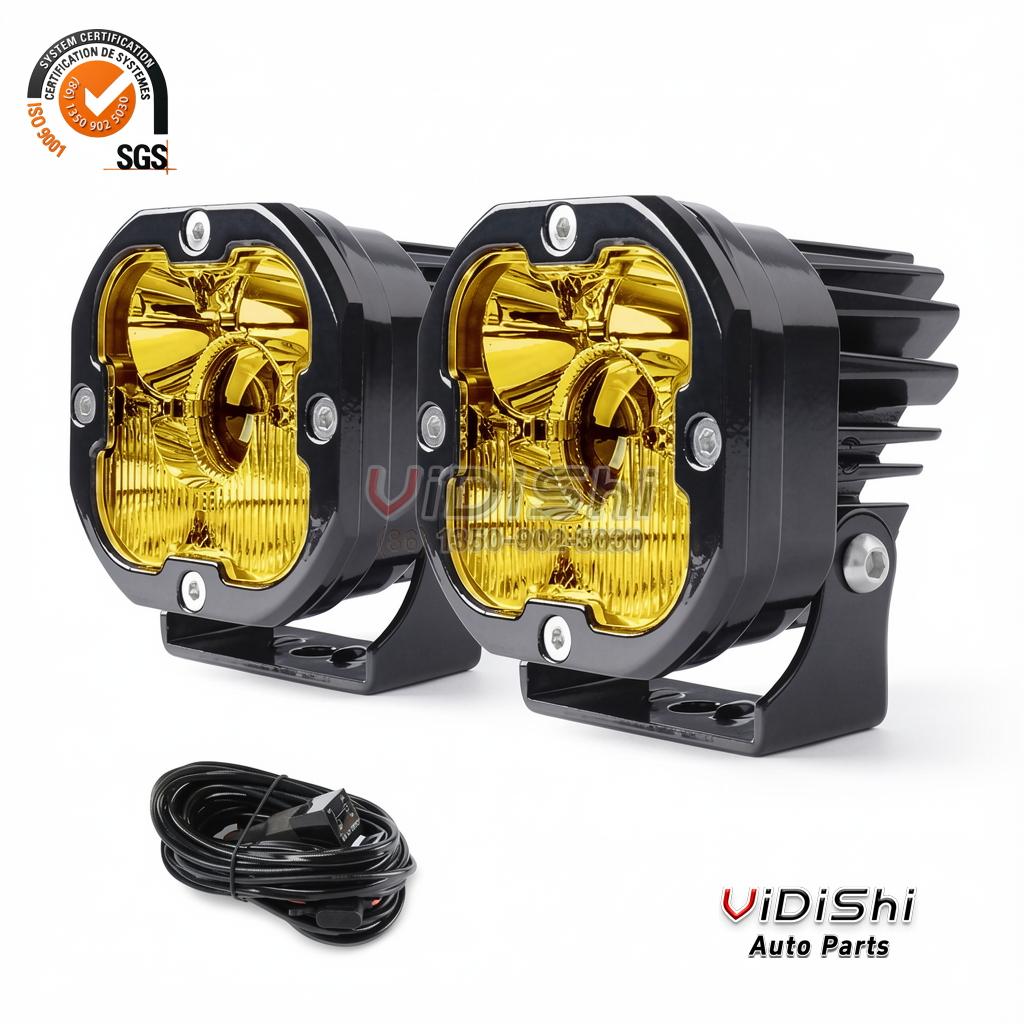 FogLight front view view of Super Bright Off Road Led Work Light 12V 24V 100W 1000M Led