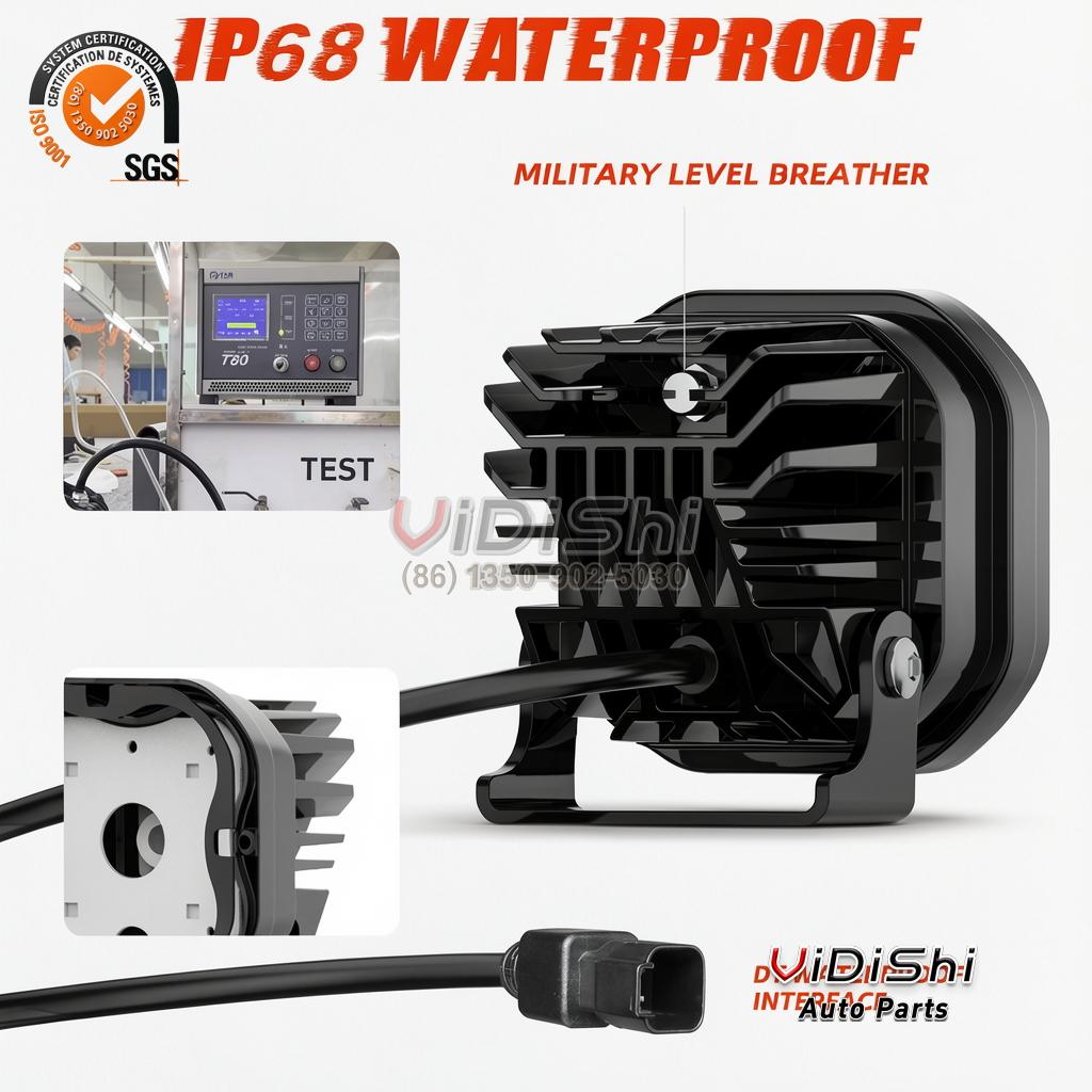 All Products 12 FogLight package view of Super Bright Off Road Led Work Light 12V 24V 100W 1000M Led