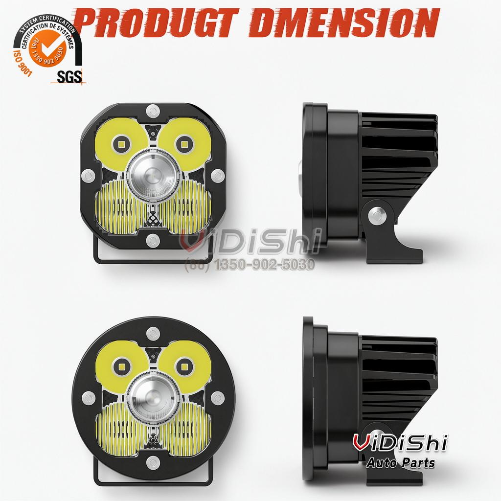 All Products 10 FogLight wiring harness view of Super Bright Off Road Led Work Light 12V 24V 100W 1000M Led