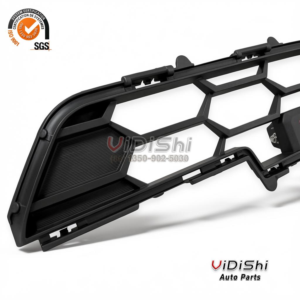All Products 8 FogLight on vehicle view of Spedking Mesh ABS Grill Front Bumper Grille with Fog Light