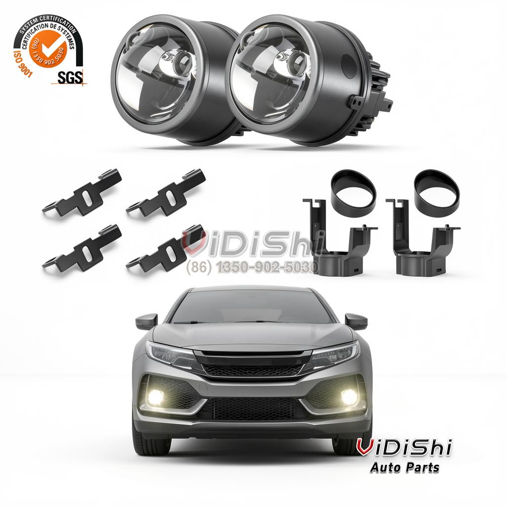 All Products 9 FogLight on vehicle view of Wholesale High Power Laser Bi Led Tricolor High Low Laser Sp