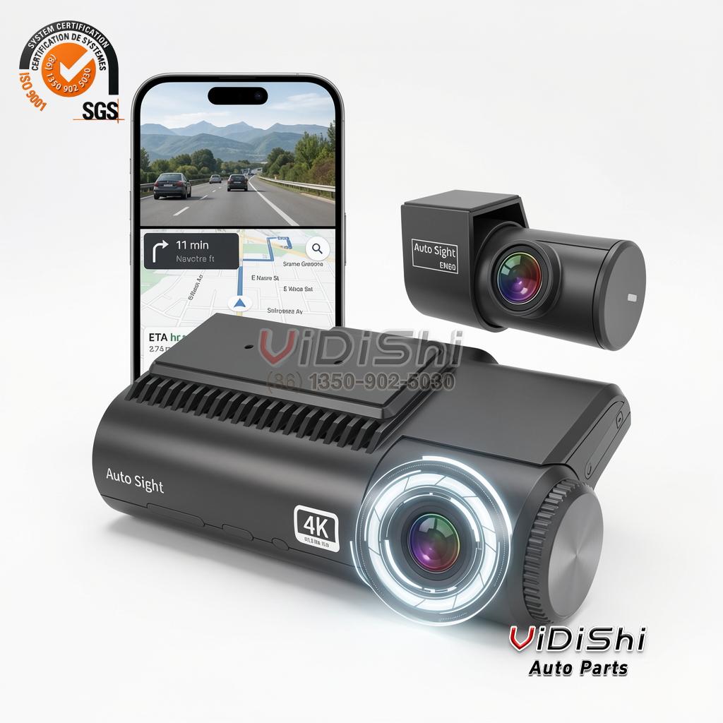 All Products 9 Dual Lens Dash Cam Front 4K Rear 2K 4G Super Night Vison Car Camera GPS WiFi Drive Recorder 24H Parking Monitor Car Dashcam gallery view