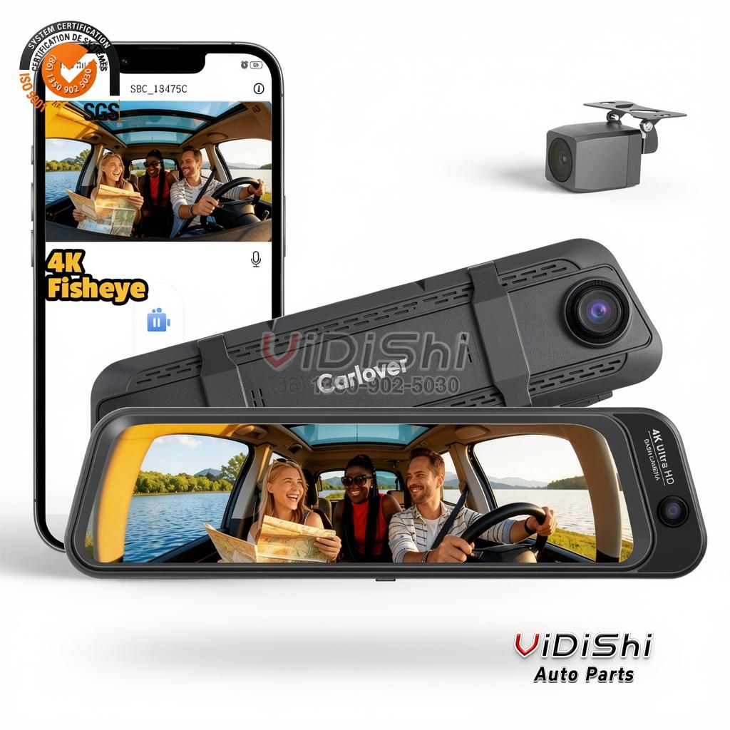 All Products 13 Carlover 4K UHD Fisheye 3 Camera Dash Cam with GPS 2K Rear ADAS Parking Monitor Video Recorder Universal Fitment gallery view