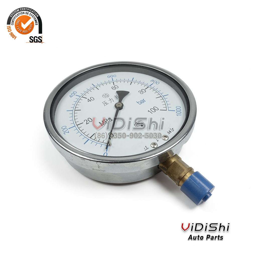 All Products 8 The CX-PG-P 0~40 Mpa 60mm Radial Install Stainless Steel 2.5% High Accuracy Oil Filled Pressure Gauge gallery view