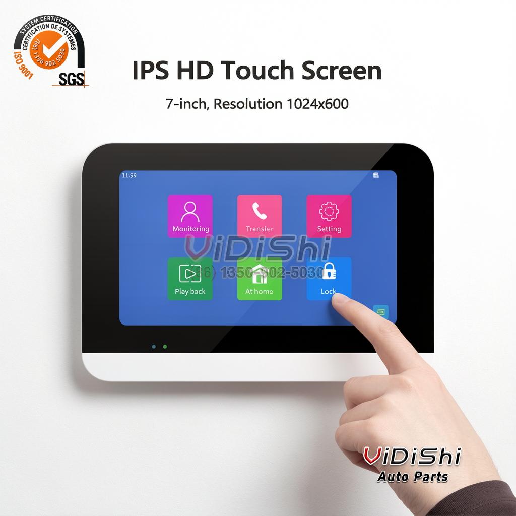 All Products 9 Tuya Smart WiFi Video Door Phone Intercom System 7 Inch Touch Monitor Wireless Doorbell Kit with IC Card Unlock PST-DB10-IC gallery view