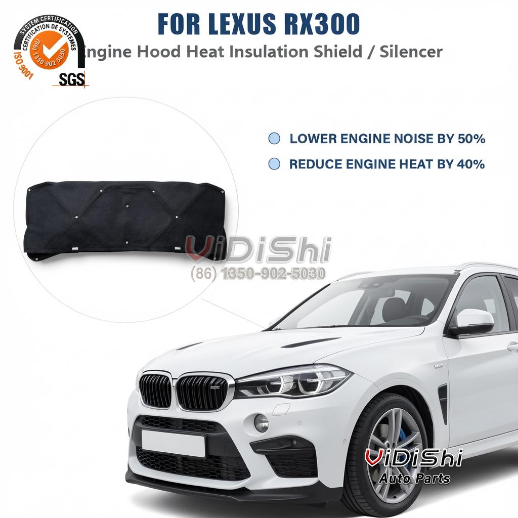 All Products 10 Hood on vehicle view of Factory Direct Sales Car Engine Hood Soundproof Cover Suitab