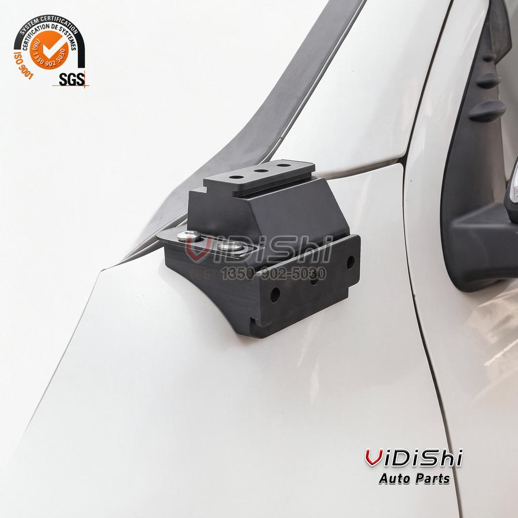 All Products 9 Hood hinge detail view of CNC Off Road Aux LED Auxiliary Spot Light Holder A-Pillar Ho