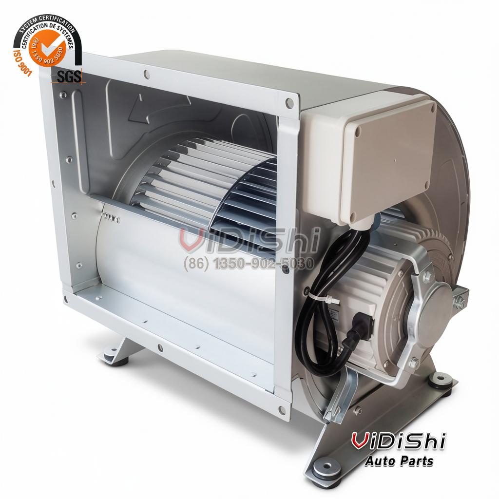 Extraction blower blower front view view of 9/9 550W Enclosed AC Motor Direct Drive Centrifuge Exhaust F