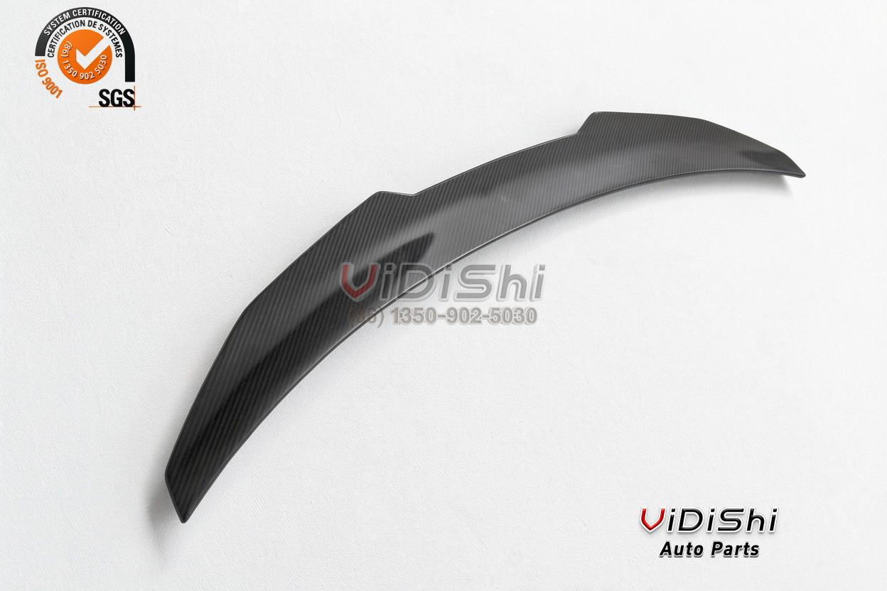 All Products 10 Spoiler on vehicle view of Dry Carbon Fiber Rear Trunk Spoiler Wing