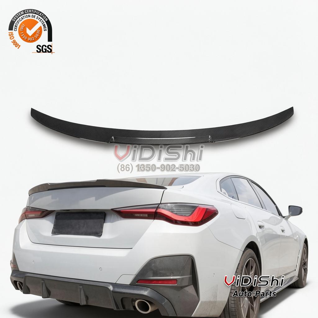 All Products 10 Spoiler on vehicle view of G26 Carbon Rear Spoiler